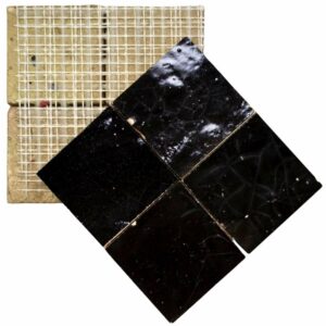 Echantillon Terre De Zellige 10X10 Cm Couleur 05 Noir W4368