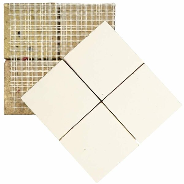 Echantillon Terre De Zellige 10X10 Cm Couleur 11 Blanc Laiteux W4341