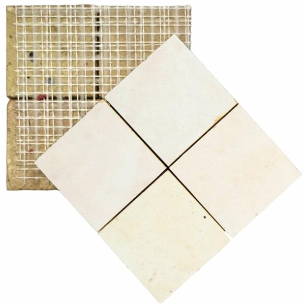 Echantillon Terre De Zellige 10X10 Cm Couleur 26 Beige Gris W4357