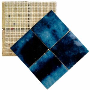 Echantillon Terre De Zellige 10X10 Cm Couleur 37 Magic Bleu W4348