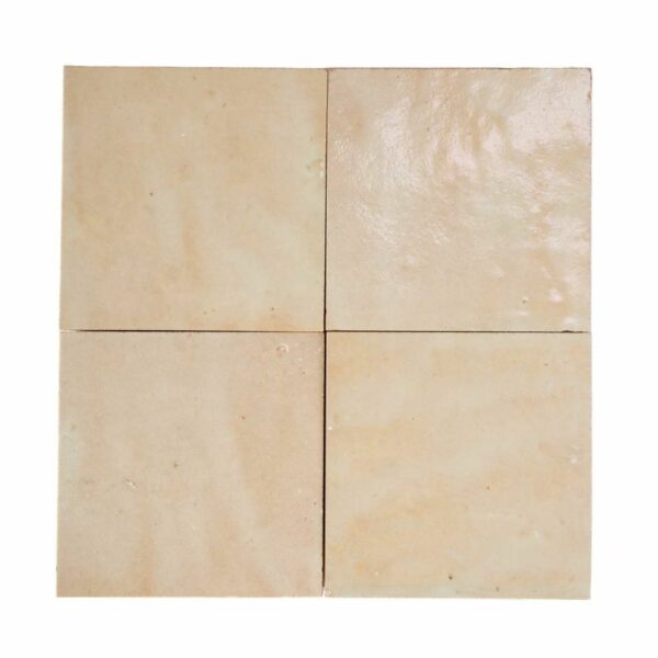 W3553 Carreau Terre De Zellige Vrac 10X10Cm 26 Beige Gris