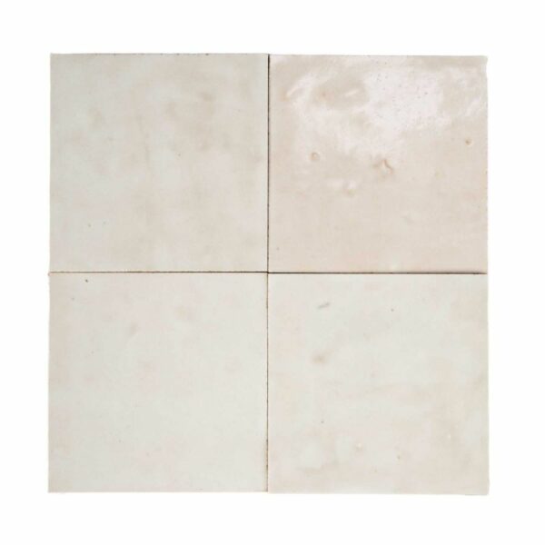 W3556 Carreau Terre De Zellige Vrac 10X10Cm 02 Blanc Fes