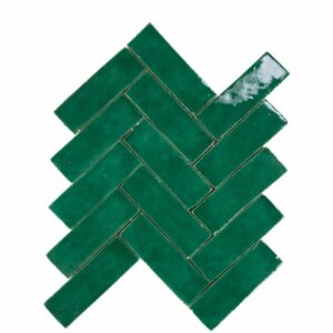 W4266 Bejmat Terre De Zellige Vrac 4.7X 14.5 Cm 36 Vert Menthe