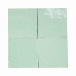 W4286 Carreau Terre De Zellige Vrac 10X10Cm 81 New Aqua Green