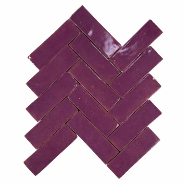 W4334 Bejmat Terre De Zellige Vrac 4.7X 14.5 Cm 18 Violet